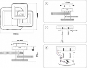 Люстра Ambrella Light FA FA8877 цвет плафона/подвески Белый, Прозрачный, цвет арматуры Белый-7