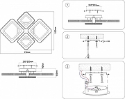Люстра Ambrella Light FA FA8878 цвет плафона/подвески Белый, Прозрачный, цвет арматуры Белый-9