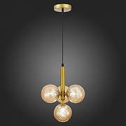 Люстра EVOLUCE Salerno SLE220323-04 цвет плафона/подвески Оранжевый, цвет арматуры Золото-3