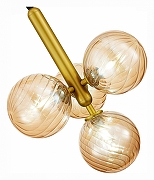 Люстра EVOLUCE Salerno SLE220323-04 цвет плафона/подвески Оранжевый, цвет арматуры Золото-5