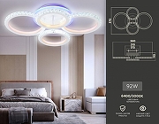 Люстра Ambrella Light FA FA9524 цвет плафона/подвески Белый, Прозрачный, цвет арматуры Белый-8