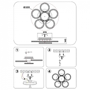 Люстра Ambrella Light FA FA9531 цвет плафона/подвески Белый, Прозрачный, цвет арматуры Белый-6