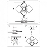 Люстра Ambrella Light FA FA9541 цвет плафона/подвески Белый, Прозрачный, цвет арматуры Белый-7