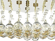 Накладной светильник Arti Lampadari Flusso Flusso H 1.4.40.616 G цвет плафона/подвески Прозрачный, цвет арматуры Золото-1