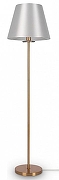 Торшер Freya Forte FR1006FL-01G цвет плафона/подвески Белый, цвет арматуры Золото, Прозрачный