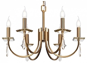 Люстра Freya Forte FR1006PL-06G цвет плафона/подвески Прозрачный, цвет арматуры Золото, Прозрачный