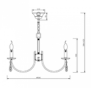 Люстра Freya Forte FR1006PL-06G цвет плафона/подвески Прозрачный, цвет арматуры Золото, Прозрачный-3