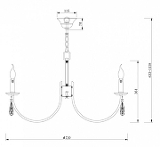Люстра Freya Forte FR1006PL-08N цвет никель-4