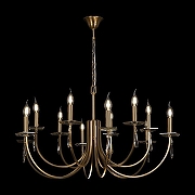 Люстра Freya Forte FR1006PL-12G цвет плафона/подвески Прозрачный, цвет арматуры Золото, Прозрачный-2