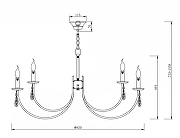 Люстра Freya Forte FR1006PL-12G цвет плафона/подвески Прозрачный, цвет арматуры Золото, Прозрачный-4