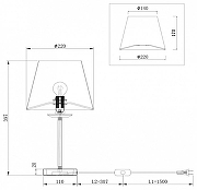 Настольная лампа Freya Forte FR1006TL-01N цвет плафона/подвески Бежевый, цвет арматуры Никель-4