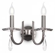 Бра Freya Forte FR1006WL-02N цвет плафона/подвески Прозрачный, цвет арматуры Никель