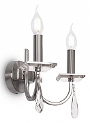 Бра Freya Forte FR1006WL-02N цвет плафона/подвески Прозрачный, цвет арматуры Никель-1