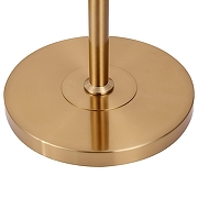 Торшер Freya Riverside FR1007FL-01BS цвет плафона/подвески Белый, Прозрачный, цвет арматуры Латунь-1