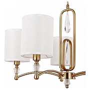 Люстра Freya Riverside FR1007PL-05BS цвет плафона/подвески Белый, цвет арматуры Латунь-2