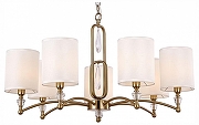 Люстра Freya Riverside FR1007PL-07BS цвет плафона/подвески Белый, цвет арматуры Латунь