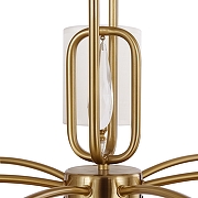 Люстра Freya Riverside FR1007PL-07BS цвет плафона/подвески Белый, цвет арматуры Латунь-2