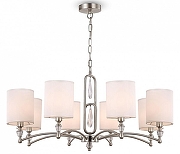 Люстра Freya Riverside FR1007PL-08N цвет плафона/подвески Белый, цвет арматуры Никель-1