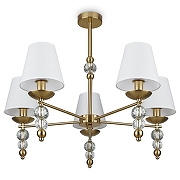 Люстра на штанге Freya Side FR1009CL-05BS цвет латунь