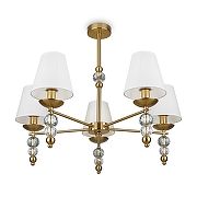 Люстра на штанге Freya Side FR1009CL-05BS цвет латунь-1