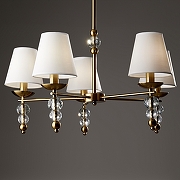 Люстра на штанге Freya Side FR1009CL-05BS цвет латунь-3