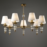 Люстра на штанге Freya Side FR1009CL-07BS цвет латунь-2