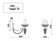 Бра Freya Zoe FR2009WL-01G цвет плафона/подвески Прозрачный, цвет арматуры Золото-6