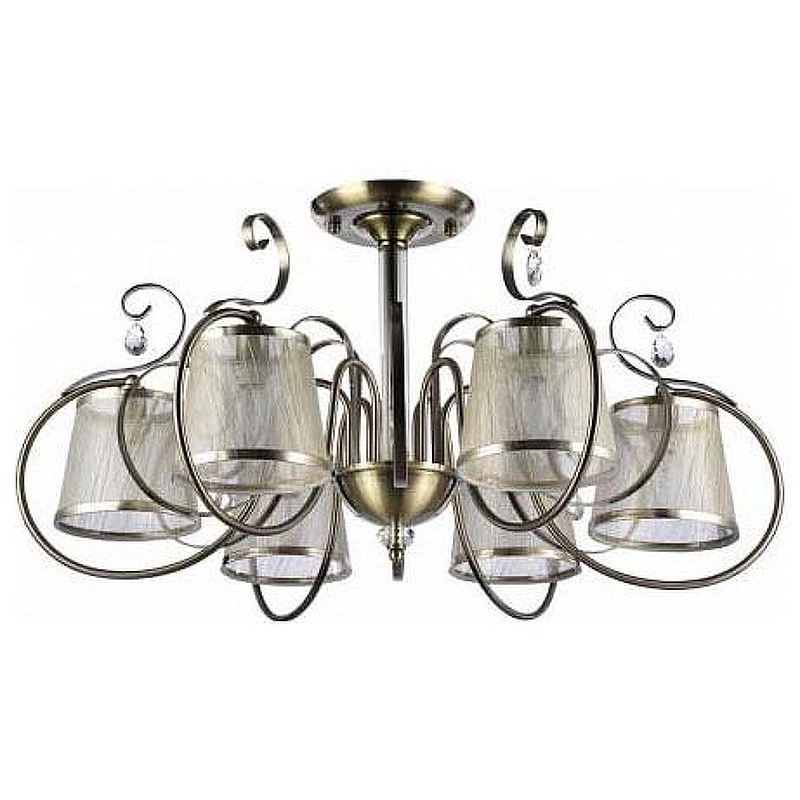 Люстра на штанге Freya Simone FR2020-PL-06-BZ 