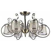 Люстра на штанге Freya Simone FR2020-PL-06-BZ цвет бронза