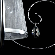 Бра Freya Simone FR2020-WL-01-CH цвет плафона/подвески Прозрачный, Серый, цвет арматуры Хром-4