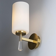 Бра Freya Chic FR2031WL-01BS цвет плафона/подвески Белый, Прозрачный, цвет арматуры Латунь-3