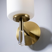 Бра Freya Chic FR2031WL-01BS цвет плафона/подвески Белый, Прозрачный, цвет арматуры Латунь-5