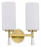 Бра Freya Chic FR2031WL-02BS цвет плафона/подвески Белый, Прозрачный, цвет арматуры Латунь