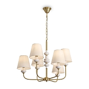 Люстра Freya Evelyn FR2038PL-06BS цвет белый, латунь-2