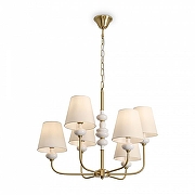 Люстра Freya Evelyn FR2038PL-06BS цвет плафона/подвески Белый, цвет арматуры Белый, Латунь-2