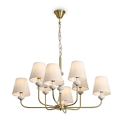 Люстра Freya Evelyn FR2038PL-08BS цвет белый, латунь-2