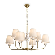 Люстра Freya Evelyn FR2038PL-08BS цвет белый, латунь-3