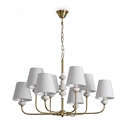 Люстра Freya Evelyn FR2038PL-08BS цвет плафона/подвески Белый, цвет арматуры Белый, Латунь-1