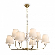 Люстра Freya Evelyn FR2038PL-08BS цвет плафона/подвески Белый, цвет арматуры Белый, Латунь-3
