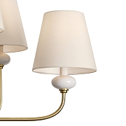 Люстра Freya Evelyn FR2038PL-08BS цвет плафона/подвески Белый, цвет арматуры Белый, Латунь-4