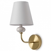 Бра Freya Evelyn FR2038WL-01BS цвет плафона/подвески Белый, цвет арматуры Белый, Латунь