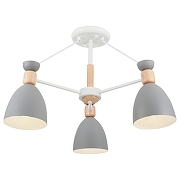 Люстра на штанге Freya Delia FR5033CL-03W цвет белый, коричневый