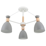 Люстра на штанге Freya Delia FR5033CL-03W цвет белый, коричневый-1