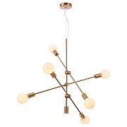 Люстра Freya Octavia FR5043PL-06BS цвет латунь-1