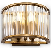 Накладной светильник Freya Savoy FR5053WL-02BS цвет плафона/подвески Прозрачный, цвет арматуры Латунь-1