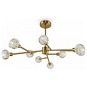 Люстра на штанге Freya Grace FR5114PL-09BZ цвет плафона/подвески Прозрачный, цвет арматуры Бронза