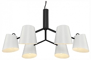 Люстра Freya Nordic FR5127PL-06B цвет плафона/подвески Белый, цвет арматуры Черный