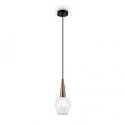 Подвесной светильник Freya Copita FR5133PL-01W цвет плафона/подвески Белый, Прозрачный, цвет арматуры Золото-1