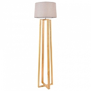 Торшер Freya Nubi FR5134-FL-01-BG цвет плафона/подвески Бежевый, цвет арматуры Коричневый