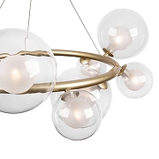 Люстра Freya Duo FR5139PL-10MG цвет плафона/подвески Прозрачный, цвет арматуры Золото-3